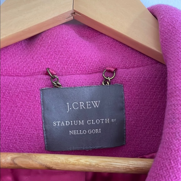 J. Crew Pink Double-Breasted Coat - Picture 2 of 7